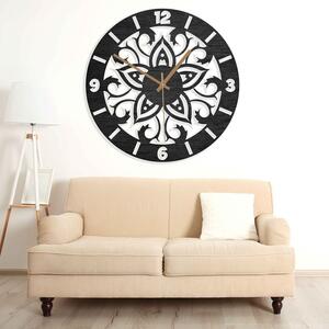 Dřevěné hodiny - ornamenty přírodní i barevné | SENTOP PR0441