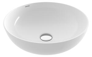 BOCCHI Round - Umyvadlová mísa Ø 380 mm, bez přepadu, bílá lesklá