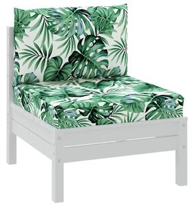 Podušky na palety 2 ks vzor listů textil