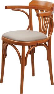 Bradop Dřevěná jídelní židle BOŽENKA Z163 buková | Látka: 508 - RANGER-508,Provedení: LT-olše tmavá