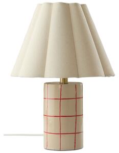 Jotex Béžová keramická stolní lampa RUTHIE