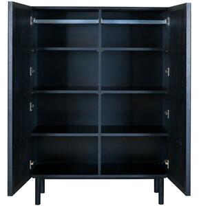 Černá dřevěná skříň Quax Hai-No-Ki 140 x 100 cm