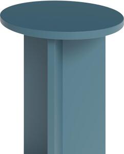 Petrolejově modrý vysoký kulatý odkládací stolek MOJO MINIMAL 39,5 cm