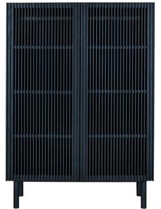Černá dřevěná skříň Quax Hai-No-Ki 140 x 100 cm