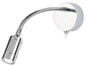 Searchlight 2256CC LED nástěnné svítidlo Wall 1x0.5W | 24lm | 3000K - vypínač na těle, chrom