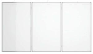 Magnetická tabule rozkládací 180 x 100 x 1,7 cm hliník