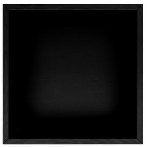 Černá dubová nástěnná police MOJO MINIMAL 29,5 x 29,5 cm
