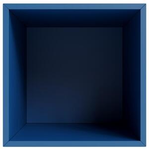 Modrá lakovaná nástěnná police MOJO MINIMAL 29,5 x 29,5 cm