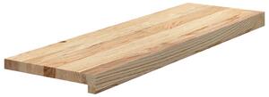 Nášlapy na schody 4 ks neošetřené 80x30x2 cm masivní dub