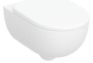 Geberit Selnova Premium wc mísa se sedátkem s pomalým sklápěním závěsná bez splachovacího kruhu bílá lesk 502.793.00.1