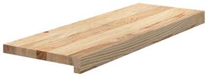 Nášlapy na schody 4 ks neošetřené 70x30x2 cm masivní dub