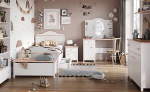 Casarredo - Komfort nábytek Dětská skříňka POLONA 11, bílá/růžová