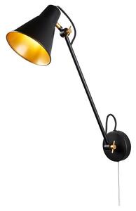 Searchlight 6302BK WALL nástěnné svítidlo E27 1x10W