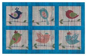 Mujkoberec Original Protiskluzová rohožka Mujkoberec Original 105409 Blue Multicolor - 45x70 cm