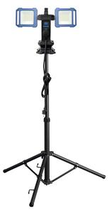 Solight duální teleskopický přenosný LED reflektor se zásuvkou, 2x30W, 5400lm, 4000K, 62-152cm, IP54 WM-60W-FVP