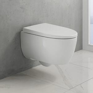 Geberit iCon wc mísa se sedátkem s pomalým sklápěním závěsná bez splachovacího kruhu s vírovým splachováním bílá lesk 503.046.00.1