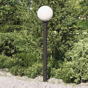 Sloupkové svítidlo se zásuvkou 120 cm černé IP44