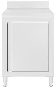 Gastro pracovní stůl se skříňkou 60 x 60 x 96 cm nerezová ocel