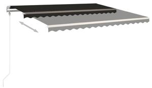 Automatická zatahovací markýza 450 x 350 cm antracitová