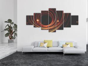 Obraz abstraktních linek (210x100 cm)