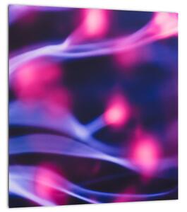 Abstraktní fialový obraz (30x30 cm)