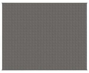 Zátěžová deka šedá 235 x 290 cm 15 kg textil