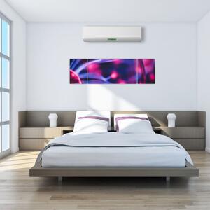 Abstraktní fialový obraz (170x50 cm)