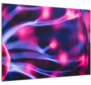 Abstraktní fialový obraz (70x50 cm)
