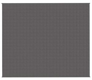 Zátěžová deka šedá 220 x 260 cm 15 kg textil