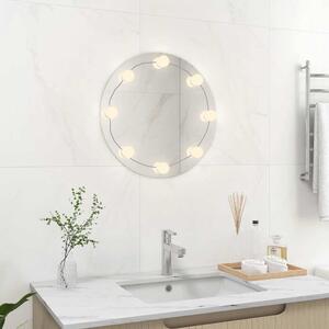 Nástěnné zrcadlo s LED osvětlením kulaté sklo 3078640