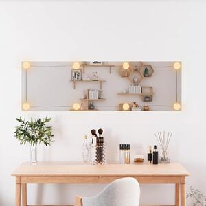 Nástěnné zrcadlo s LED osvětlením 30 x 100 cm sklo obdélníkové