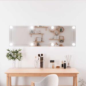 Nástěnné zrcadlo s LED osvětlením 30 x 100 cm sklo obdélníkové 3189151