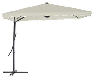 Zahradní slunečník s ocelovou tyčí 250 x 250 cm pískový