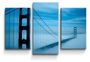 Sablio Obraz - 3-dílný Golden Gate 3 - 75x50 cm