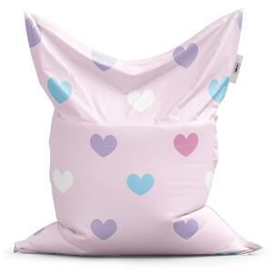 Sablio Sedací vak Classic Srdce vedle srdce - 150x100 cm