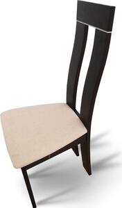Tempo Kondela Dřevěná jídelní židle DESI NEW, wenge/látka béžová magnolie