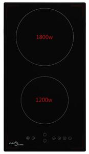 Keramická varná deska 2 varné zóny dotykové ovládání 3 000 W