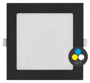 EMOS Černý vestavný LED panel hranatý 170 x 170mm 12,5W CCT Premium ZD2333