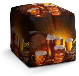 Sablio Taburet Cube Krýgly s pivem - 40x40x40 cm