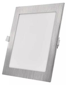 EMOS Stříbrný vestavný LED panel hranatý 225 x 225mm 18W CCT Premium ZD2243