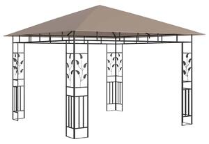 Altán s moskytiérou 3 x 3 x 2,73 m taupe 180 g/m²
