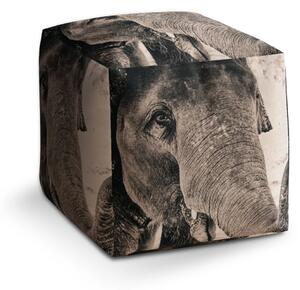 Sablio Taburet Cube Slon - 40x40x40 cm