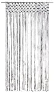 Macramé závěs antracitový 140 x 240 cm bavlna