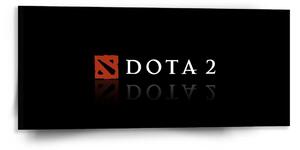 Sablio Obraz DOTA 2 Černá - 110x50 cm