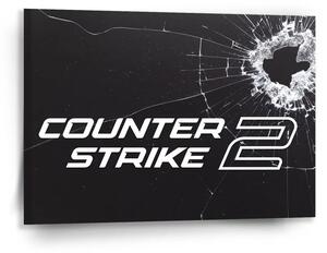 Sablio Obraz Counter Strike 2 Průstřel - 90x60 cm