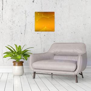 Abstraktní žlutý obraz (30x30 cm)