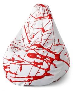 Sablio Sedací vak Pear Krvavé cákance - 70 x 95 x 15 cm