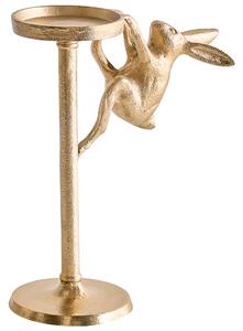 Svícen KOSOR Kov 25 cm Zlatá