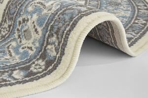 Nouristan - Hanse Home, Kruhový koberec Mirkan 104442 Cream/Skyblue | modrá Typ: kulatý 160x160 cm
