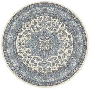 Nouristan - Hanse Home koberce Kruhový koberec Mirkan 104442 Cream/Skyblue ROZMĚR: 160x160 (průměr) kruh